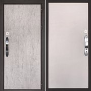 Входная металлическая дверь Новатор (Серый шпат/Серый текстиль)
