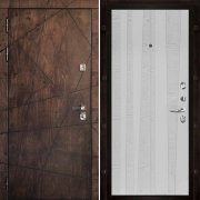 Входная металлическая дверь Вегас Trend (Лиственница мореная/Chiaro Patina Argento (Ral 9003))