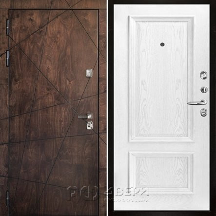 Входная металлическая дверь Вегас Корсика (Лиственница мореная/Дуб Perla)