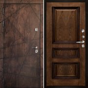 Входная металлическая дверь Вегас Барселона (Лиственница мореная/Дуб Brandy)
