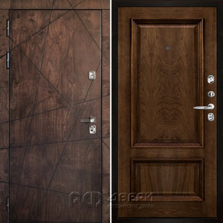 Входная металлическая дверь Вегас Корсика (Лиственница мореная/Дуб Brandy)