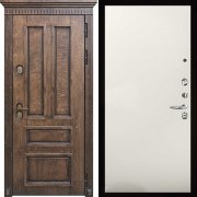 Входная металлическая дверь Голиаф Aurum (Лиственница мореная/Магнолия гладкая)