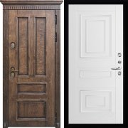 Входная металлическая дверь Голиаф 62001 (Лиственница мореная/Белая Серена)