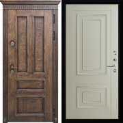 Входная металлическая дверь Голиаф 62002 (Лиственница мореная/Светло-серый Серена)