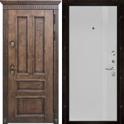 Входная металлическая дверь Голиаф Uno (Лиственница мореная/Chiaro (Ral 9003))