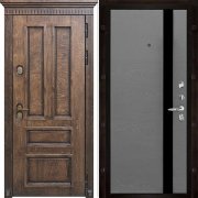 Входная металлическая дверь Голиаф Uno (Лиственница мореная/Grigio (Ral 7015))