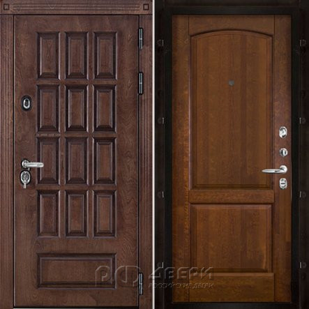 Входная металлическая дверь Центурион Фоборг (Лиственница мореная/Античный орех)