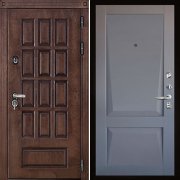 Входная металлическая дверь Центурион Perfecto (Лиственница мореная/Серый бархат)