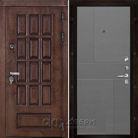 Входная металлическая дверь Центурион Fusion (Лиственница мореная/Grigio (Ral 7015))