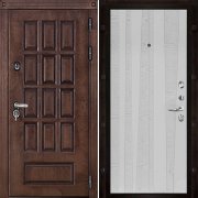 Входная металлическая дверь Центурион Trend (Лиственница мореная/Chiaro Patina Argento (Ral 9003))