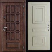 Входная металлическая дверь Центурион 62001 (Лиственница мореная/Светло-серый Серена)