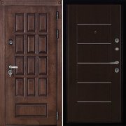 Входная металлическая дверь Центурион LIGHT MD 003 (Лиственница мореная/Венге)