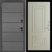 Входная металлическая дверь Liberty H4 62002 (Силк титан/Светло-серый Серена)