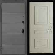 Входная металлическая дверь Liberty H4 62001 (Силк титан/Светло-серый Серена)