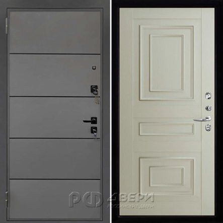 Входная металлическая дверь Liberty H4 62001 (Силк титан/Светло-серый Серена)