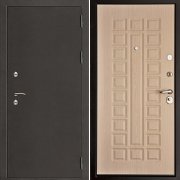 Входная металлическая дверь Термо 3 Стандарт (Антик темное серебро/Беленый дуб)