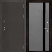 Входная металлическая дверь Термо 3 Uno (Антик темное серебро/Grigio (Ral 7015))