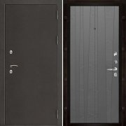 Входная металлическая дверь Термо 3 Trend (Антик темное серебро/Grigio (Ral 7015))