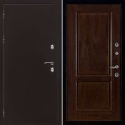 Входная металлическая дверь Термо 3 Селена (Антик медь/Античный орех)