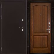 Входная металлическая дверь Термо 3 Фоборг (Антик медь/Античный орех)