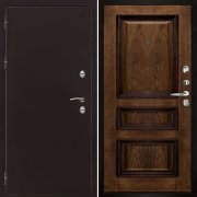 Входная металлическая дверь Термо 3 Барселона (Антик медь/Дуб Brandy)