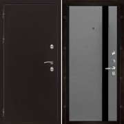 Входная металлическая дверь Термо 3 Uno (Антик медь/Grigio (Ral 7015))