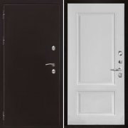 Входная металлическая дверь Термо 3 Lana (Антик медь/Белый снег Soft)