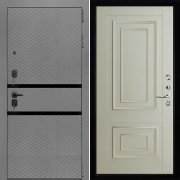 Входная металлическая дверь Президент Тренд Титан 62002 (Силк Титан/Светло-серый Серена)