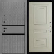 Входная металлическая дверь Президент Тренд Титан 62001 (Силк Титан/Светло-серый Серена)