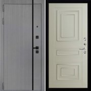 Входная металлическая дверь Президент Лайн Титан 62001 (Силк Титан/Светло-серый Серена)