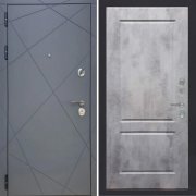 Входная металлическая дверь ART 50 Ultima 117 (Серый мат/Бетон темный)