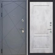 Входная металлическая дверь ART 50 Ultima 117 (Серый мат/Бетон светлый)