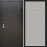 Входная металлическая дверь ART S1 13 (Антик темное серебро/Грей софт)