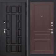 Входная металлическая дверь ART S2 03 (Венге/Орех премиум)