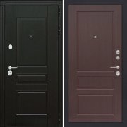 Входная металлическая дверь ART S3 03 (Венге/Орех премиум)