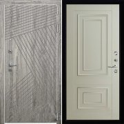 Входная металлическая дверь Nova 62002 (Дуб Мелфорд грей софт/Светло-серый Серена)