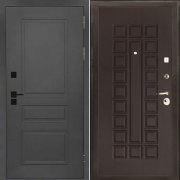 Входная металлическая дверь Сенатор ПЛЮС SOLID Стандарт (Cерый нубук soft/Венге)
