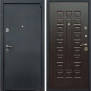 Входная металлическая дверь Лекс 3 (Черный муар/Венге)