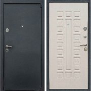 Входная металлическая дверь Лекс 3 (Черный муар/Беленый дуб)
