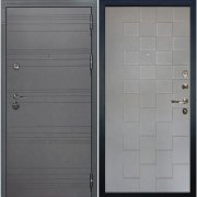 Входная металлическая дверь Сенатор 3К Квадро (Графит софт/Графит софт №72)