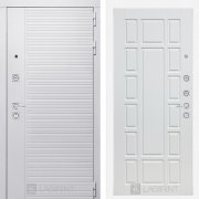 Входная металлическая дверь Piano white 12 (белый софт/белое дерево)