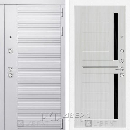 Входная металлическая дверь Piano white 02 (белый софт/сандал белый)