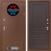 Входная металлическая дверь Термомагнит 03 (медный антик/орех премиум)