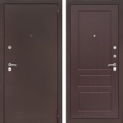 Входная металлическая дверь Classic 03 (антик медный/орех премиум)