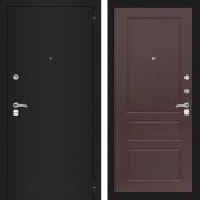 Входная металлическая дверь Classic 03 (шагрень черная/орех премиум)