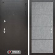 Входная металлическая дверь Silver 25 (антик темное серебро/бетон светлый)