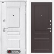 Входная металлическая дверь Versal 03 (альберо браш серебро/орех премиум)