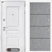 Входная металлическая дверь Versal 25 (альберо браш серебро/бетон светлый)