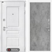 Входная металлическая дверь Versal 24 (альберо браш серебро/бетон светлый)
