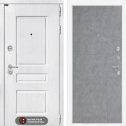 Входная металлическая дверь Versal 21 (альберо браш серебро/бетон светлый)